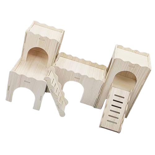 Duyeuau Hamsterhölzer, Naturholz, kleines Haustierhaus, wasserdicht, für kleine Haustiere Duyeuau Hamsterhölzer, Naturholz, kleines Haustierhaus, wasserdicht, für kleine Haustiere von Duyeuau