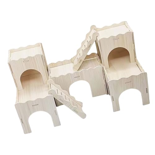 Duyeuau Hamsterhölzer, Naturholz, kleines Haustierhaus, wasserdicht, für kleine Haustiere Duyeuau Hamsterhölzer, Naturholz, kleines Haustierhaus, wasserdicht, für kleine Haustiere von Duyeuau