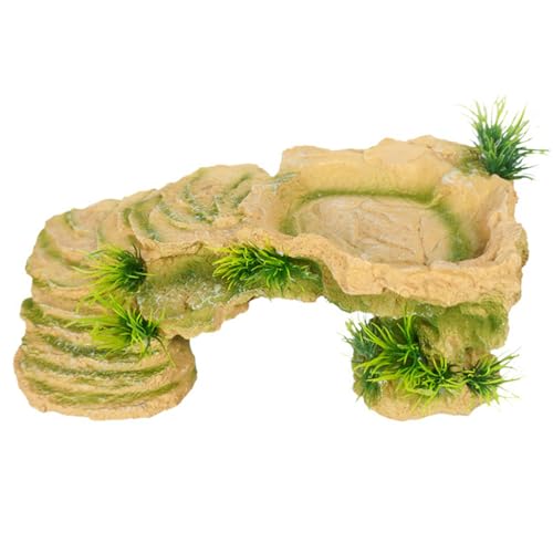 Duyeuau Terrarien, Sonnenplattform, Aquarien, Unterschlupfhöhle für Reptilien, Terrapins, Aquarien, Landschaftsdekoration für Zuhause von Duyeuau