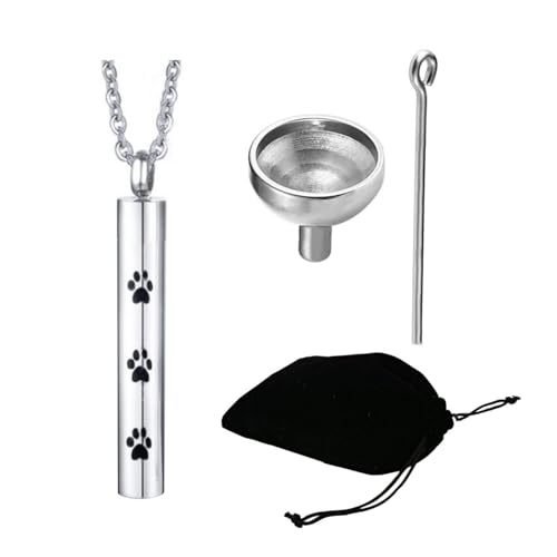Duyeuau Urne mit Pfotenmuster, Schmuck für Haustiere, Asche, Halsketten, kreative Haustier-Einäscherung Duyeuau Urne mit Pfotenmuster, Schmuck für Haustiere, Asche, Halsketten, kreative Haustier-Einäscherung von Duyeuau