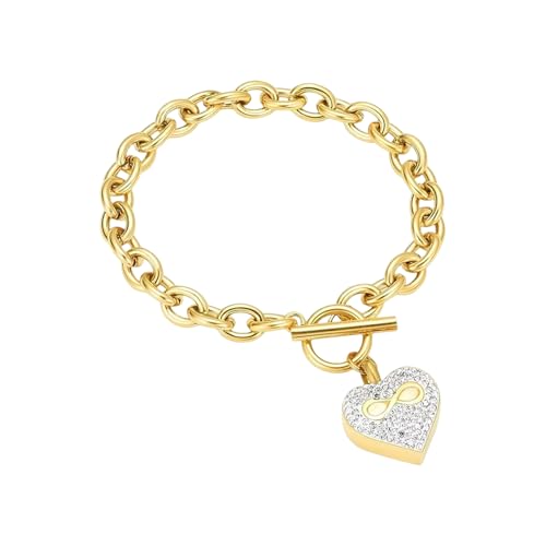 Duyeuau Urnen-Armbänder in Herzform, Haustier-Gedenk-Armbänder, Schmuck, Armbänder für Einäscherung Duyeuau Urnen-Armbänder in Herzform, Haustier-Gedenk-Armbänder, Schmuck, Armbänder für Einäscherung von Duyeuau