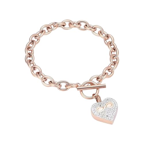 Duyeuau Urnen-Armbänder in Herzform, Haustier-Gedenk-Armbänder, Schmuck, Armbänder für Einäscherung Duyeuau Urnen-Armbänder in Herzform, Haustier-Gedenk-Armbänder, Schmuck, Armbänder für Einäscherung von Duyeuau