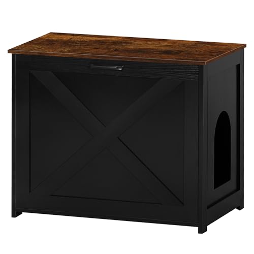 Dwanton Katzentoilette, versteckt, Haustiergehege, wendbarer Eingang kann auf der linken oder rechten Seite sein, Indoor-Kitty-Schrank, Holz-Waschraum, Beistelltisch, Nachttisch, Schwarz und Dwanton Katzentoilette, versteckt, Haustiergehege, wendbarer Eingang kann auf der linken oder rechten Seite sein, Indoor-Kitty-Schrank, Holz-Waschraum, Beistelltisch, Nachttisch, Schwarz und von Dwanton