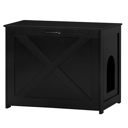 Dwanton Katzentoilette, versteckt, Katzentoilette, wendbarer Eingang kann auf der linken oder rechten Seite sein, Innenschrank, Holz-Waschraum, Beistelltisch, Nachttisch, Schwarz, 70,1 cm L Dwanton Katzentoilette, versteckt, Katzentoilette, wendbarer Eingang kann auf der linken oder rechten Seite sein, Innenschrank, Holz-Waschraum, Beistelltisch, Nachttisch, Schwarz, 70,1 cm L von Dwanton