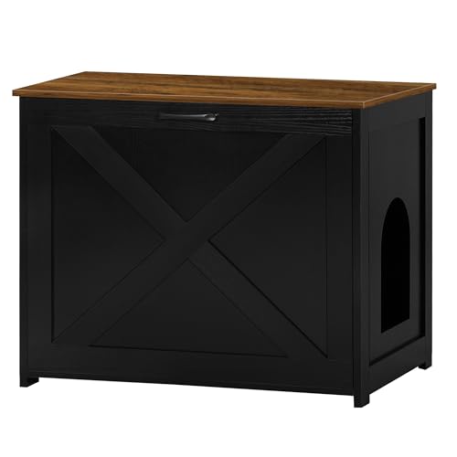 Dwanton Katzentoilette Möbel versteckt, Haustiergehege, wendbarer Eingang kann auf der linken oder rechten Seite sein, Indoor Kitty Schrank, Holz Waschraum, Beistelltisch, Nachttisch, Schwarz und Dwanton Katzentoilette Möbel versteckt, Haustiergehege, wendbarer Eingang kann auf der linken oder rechten Seite sein, Indoor Kitty Schrank, Holz Waschraum, Beistelltisch, Nachttisch, Schwarz und von Dwanton