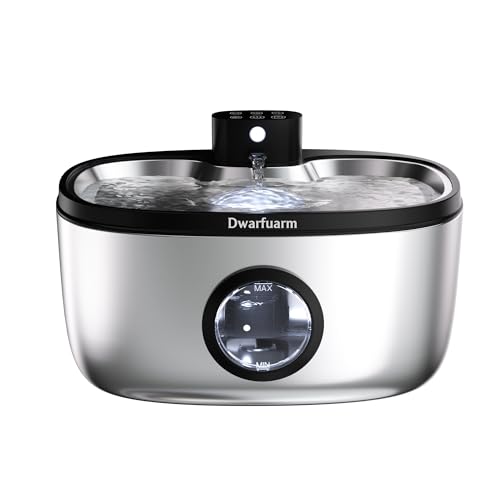 5 l Wasserbrunnen für Katzen, kabellos, Edelstahl, Wasserbrunnen für Katzen, wiederaufladbar, 4000 mAh, mit Akku, Bewegungsmelder mit LED, automatischer Wasserspender für Hunde, mit Filter 5 l Wasserbrunnen für Katzen, kabellos, Edelstahl, Wasserbrunnen für Katzen, wiederaufladbar, 4000 mAh, mit Akku, Bewegungsmelder mit LED, automatischer Wasserspender für Hunde, mit Filter von Dwarfuarm