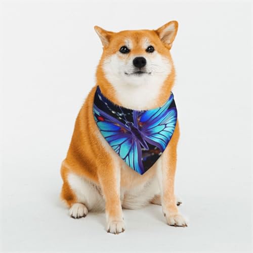 Beauty Schmetterlings-Hundehalstuch, klein, verstellbar, Dreieck-Lätzchen, doppeltes wendbares Halstuch, waschbar, tägliches Taschentuch für mittelgroße und große Hunde, Welpen, Katzen, Geschenk Beauty Schmetterlings-Hundehalstuch, klein, verstellbar, Dreieck-Lätzchen, doppeltes wendbares Halstuch, waschbar, tägliches Taschentuch für mittelgroße und große Hunde, Welpen, Katzen, Geschenk von Dwrepo