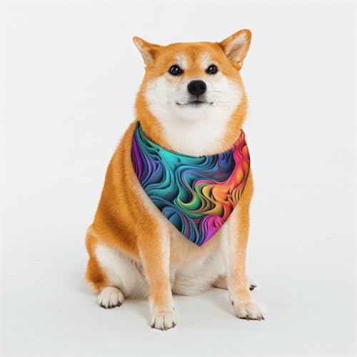 Colorful Thing Hundehalstuch, Größe M, verstellbar, Dreieckslätzchen, doppelt, wendbar, waschbar, für den täglichen Gebrauch, für mittelgroße und große Hunde, Welpen, Katzen, Geschenk Colorful Thing Hundehalstuch, Größe M, verstellbar, Dreieckslätzchen, doppelt, wendbar, waschbar, für den täglichen Gebrauch, für mittelgroße und große Hunde, Welpen, Katzen, Geschenk von Dwrepo