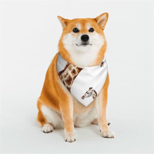Hundehalstuch, Giraffen-Design, klein, verstellbar, Dreieck-Lätzchen, doppelt, wendbar, waschbar, für den täglichen Gebrauch, für mittelgroße und große Hunde, Welpen, Katzen, Geschenk Hundehalstuch, Giraffen-Design, klein, verstellbar, Dreieck-Lätzchen, doppelt, wendbar, waschbar, für den täglichen Gebrauch, für mittelgroße und große Hunde, Welpen, Katzen, Geschenk von Dwrepo
