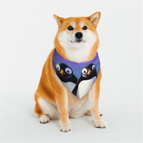 Hundehalstuch, niedliches Pinguin-Design, verstellbar, dreieckig, doppelt, wendbar, waschbar, für mittelgroße und große Hunde, Welpen, Katzen, Geschenk Hundehalstuch, niedliches Pinguin-Design, verstellbar, dreieckig, doppelt, wendbar, waschbar, für mittelgroße und große Hunde, Welpen, Katzen, Geschenk von Dwrepo