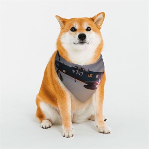Hundehalstücher aus dem 2. Weltkrieg, Flugzeug, klein, verstellbar, dreieckig, doppelt, wendbar, waschbar, für mittelgroße und große Hunde, Welpen, Katzen, Geschenk Hundehalstücher aus dem 2. Weltkrieg, Flugzeug, klein, verstellbar, dreieckig, doppelt, wendbar, waschbar, für mittelgroße und große Hunde, Welpen, Katzen, Geschenk von Dwrepo