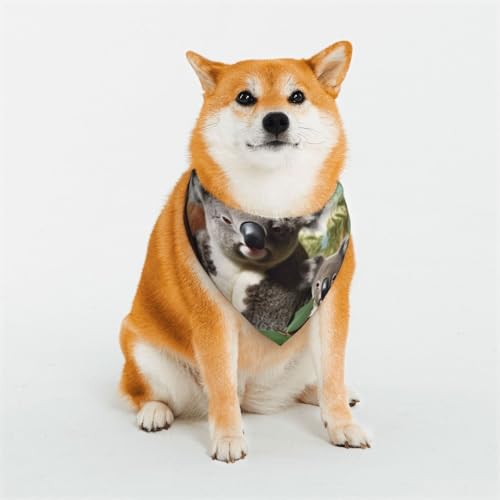 Koala Hundehalstuch, verstellbar, dreieckig, doppelt, wendbar, waschbar, für mittelgroße und große Hunde, Welpen, Katzen, Geschenk Koala Hundehalstuch, verstellbar, dreieckig, doppelt, wendbar, waschbar, für mittelgroße und große Hunde, Welpen, Katzen, Geschenk von Dwrepo