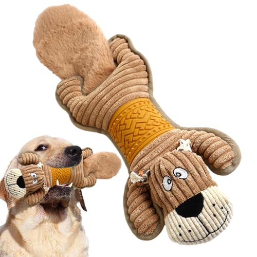 Dyeulget Hunde-Kauspielzeug Quietschend | Lustiges Kauspielzeug für die Zahnreinigung | Kleines gefülltes Welpen-Kauspielzeug, lustig und sicher für Welpen, kleine Hunde und Haustierbesitzer von Dyeulget