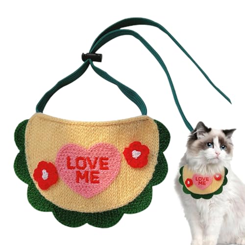 Dyeulget Hunde-Lätzchen, niedliches Haustier-Halsband, Halstuch, Speichel-Handtuch, verstellbar, bequem, Haustierkostüme, Katzenwelpenhalsband für den Alltag und Dyeulget Hunde-Lätzchen, niedliches Haustier-Halsband, Halstuch, Speichel-Handtuch, verstellbar, bequem, Haustierkostüme, Katzenwelpenhalsband für den Alltag und von Dyeulget