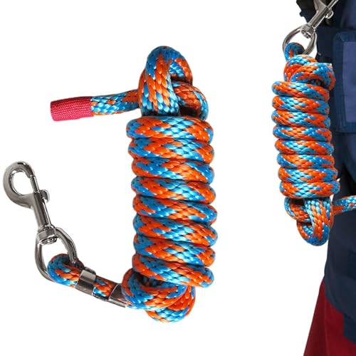 Dyeulget Hundeleine für Hunde, geflochtene Hundeleine, Pferdeleine, Robustes 2 m Zugseil mit Haken aus Legierung, für, Esel, Ponys, Nutztiere, große Hunde Dyeulget Hundeleine für Hunde, geflochtene Hundeleine, Pferdeleine, Robustes 2 m Zugseil mit Haken aus Legierung, für, Esel, Ponys, Nutztiere, große Hunde von Dyeulget