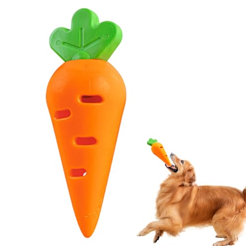 Dyeulget Hundespielzeug mit Futterausgabe, Beißspielzeug für Hunde - Auslaufendes Leckerli-Spielzeug für Hunde | Weiches TPR-Kauspielzeug zur Zahnreinigung für kleine, mittlere und große Hunde von Dyeulget
