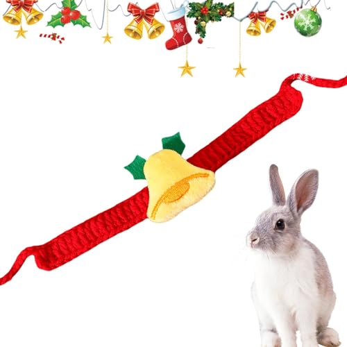Dyeulget Katzen-Weihnachtsschal,Gestrickter Weihnachtsschal für Hunde | Bequemes Weihnachtshalstuch, atmungsaktiver Hundeschal für Katzen, Kaninchen, Kätzchen von Dyeulget