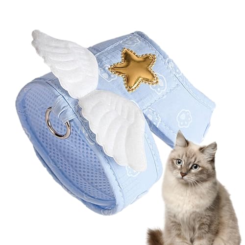 Dyeulget Katzenleinen, weiches Geschirr, verstellbares Katzengeschirr, Haustier-Trainingshalsband für Katze, Hund, Kaninchen und andere Kleintiere Dyeulget Katzenleinen, weiches Geschirr, verstellbares Katzengeschirr, Haustier-Trainingshalsband für Katze, Hund, Kaninchen und andere Kleintiere von Dyeulget
