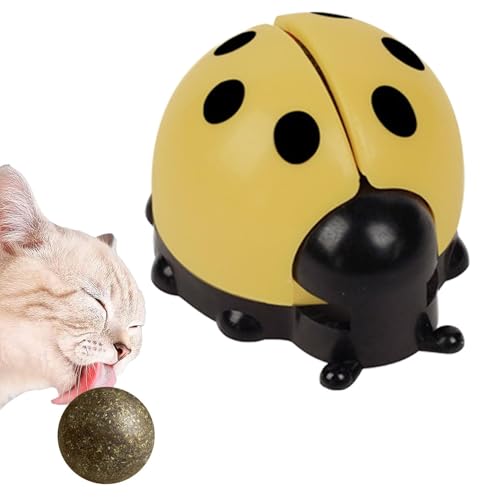 Dyeulget Katzenminze-Spielzeug, niedliche Wand-Katzenminze-Bälle, essbarer Spielzeugball mit Katzenminze, Spielzeug für drinnen und draußen Dyeulget Katzenminze-Spielzeug, niedliche Wand-Katzenminze-Bälle, essbarer Spielzeugball mit Katzenminze, Spielzeug für drinnen und draußen von Dyeulget