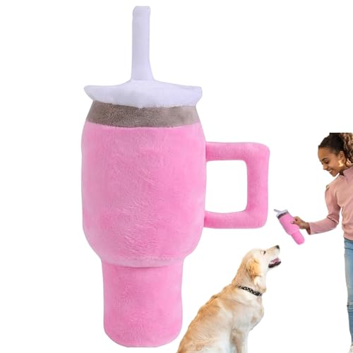 Dyeulget Kauspielzeug zum Zahnen für Welpen, quietschendes Hundespielzeug aus Plüsch - Niedliches Stressabbau-Hundespielzeug mit Griff | Plüschweiches Quietschspielzeug mit integriertem Quietscher für Dyeulget Kauspielzeug zum Zahnen für Welpen, quietschendes Hundespielzeug aus Plüsch - Niedliches Stressabbau-Hundespielzeug mit Griff | Plüschweiches Quietschspielzeug mit integriertem Quietscher für von Dyeulget