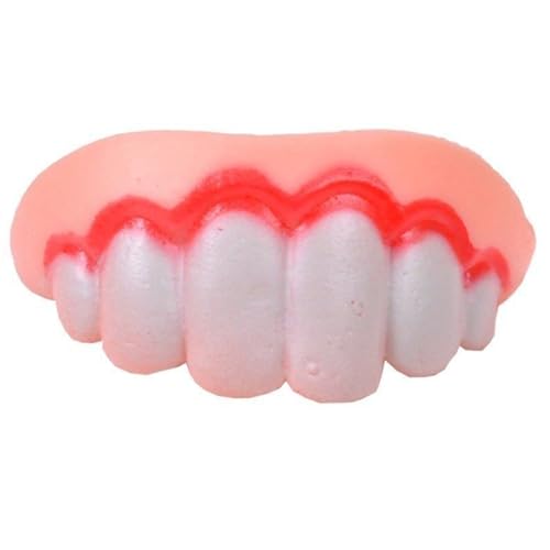 Dyeulget Lustiges Hundespielzeug mit Zähnen – Anti-Biss-Zahnspangen, einzigartig, stilvoll, humorvoll, robust, einfach anzubringen, Zahnersatz für kleine, mittelgroße und große Hunde von Dyeulget