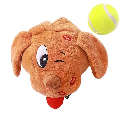 Dyeulget Quietschendes Hundespielzeug | Quietschender Plüsch mit Quietschball, unzerstörbares, interaktives Hundetrainingsspielzeug für Zahnreinigung, kleine und mittelgroße Hunde Dyeulget Quietschendes Hundespielzeug | Quietschender Plüsch mit Quietschball, unzerstörbares, interaktives Hundetrainingsspielzeug für Zahnreinigung, kleine und mittelgroße Hunde von Dyeulget