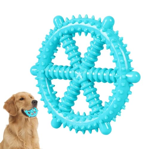 Dyeulget Tough Dog Toys | Hundezahnbürste Kauspielzeug | Hundezahnbürste Kauspielzeug Welpe Beißring und Hundeball rutschfeste Beißringe für Training, Spielen von Dyeulget