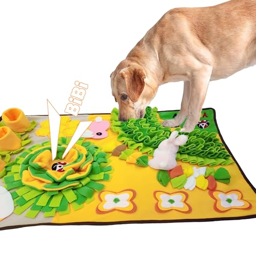 Schnüffelmatte für Hunde, Leckerli-Spender für Geruchstraining und langsames Fressen, fördert natürliche Futtersuche und geistige Stimulation, reduziert Langeweile und Angstzustände, drinnen und Schnüffelmatte für Hunde, Leckerli-Spender für Geruchstraining und langsames Fressen, fördert natürliche Futtersuche und geistige Stimulation, reduziert Langeweile und Angstzustände, drinnen und von Dynafuse
