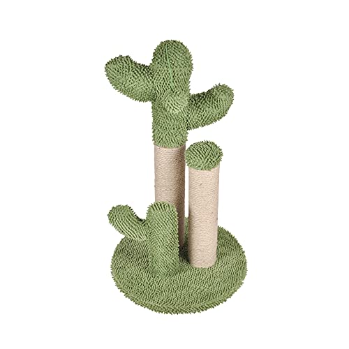 Katzen Kratzbaum Kaktus Katzenspielzeug Katzenkratzbaum Cactus Plüsch Sisal Spielzeug Kratzsäule für Kätzchen Kletterbaum Kratzstamm von Dynamic24
