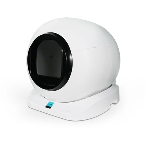 Automatische, selbstreinigende Katzentoilette mit Einwegschale, hygienisch, sehr saugfähig, staubdicht für einfache Wartung (schwarz) von Dyqyym