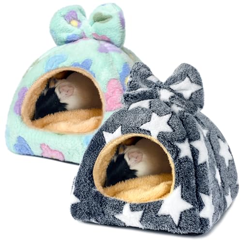 Dyrdekly 2 Stück Meerschweinchen Betthöhle Gemütliches Hamster Bett Warme Chinchilla Kuschelhöhle Haus Zubehoer für Frettchen Dyrdekly 2 Stück Meerschweinchen Betthöhle Gemütliches Hamster Bett Warme Chinchilla Kuschelhöhle Haus Zubehoer für Frettchen von Dyrdekly