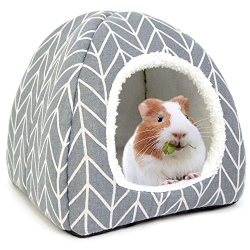 Dyrdekly Meerschweinchen Betthöhle Gemütliches Kaninchen Bett Warme Hamster Kuschelhöhle Haus Zubehoer für Frettchen Igel Chinchilla von Dyrdekly