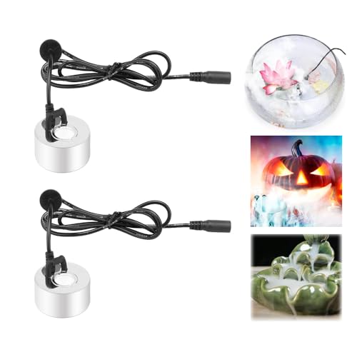 Dytabepl Ultraschall Vernebler, Mini Nebelmaschine Nebler Vernebler, 24V Fogger Zerstäuber Luftbefeuchter für Wasserspiele, Springbrunnen, Teich, Aquarium, Halloween Pumpkin und Hexentopf von Dytabepl