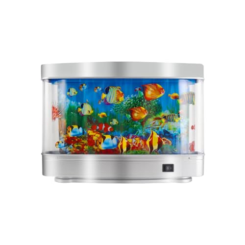 Dytabepl LED Aquarium Lampe, Nachtlicht, Tropische Fische Aquarium Desktop Dekorative, Zierfisch-Simulationlampe, Dynamisch Virtueller Ozean, Künstliche Tropische Landschaft Aquarium von Dytabepl