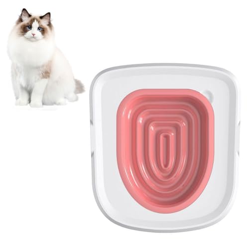 Katzentoiletten-Trainingsset, Katzentoiletten-Set, universeller wiederverwendbarer Kunststoff-Katzentoiletten-Trainer für das Training von Katzen, um die Toilette zu benutzen, einfach zu bedienen, Katzentoiletten-Trainingsset, Katzentoiletten-Set, universeller wiederverwendbarer Kunststoff-Katzentoiletten-Trainer für das Training von Katzen, um die Toilette zu benutzen, einfach zu bedienen, von Dzaayediiy