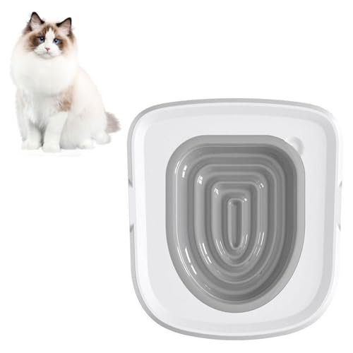 Katzentoiletten-Trainingsset, Katzentoiletten-Set, universeller wiederverwendbarer Kunststoff-Katzentoiletten-Trainer für das Training von Katzen, um die Toilette zu benutzen, einfach zu bedienen, Katzentoiletten-Trainingsset, Katzentoiletten-Set, universeller wiederverwendbarer Kunststoff-Katzentoiletten-Trainer für das Training von Katzen, um die Toilette zu benutzen, einfach zu bedienen, von Dzaayediiy
