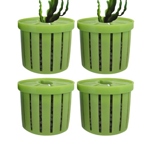 DzpKrka Aquariumpflanzenbecher, Aquariumpflanztöpfe,Aquarium Pothos Holder - Stallpflanzkorb für Schreibtischdekorationen Wandscheiben -Teichgarten -Eckschelf von DzpKrka