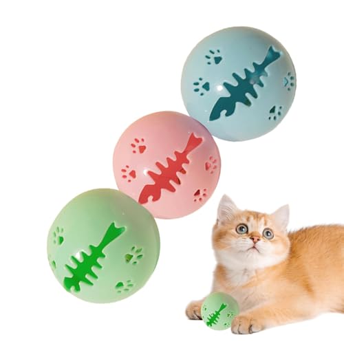DzpKrka Katzenbälle mit Glöckchen im Inneren, Kätzchenspielzeug mit Katzenminze und leichter Katzenglocke, leicht, abnehmbar, Haustierzubehör für Kinder, Familie, Freunde, Zuhause DzpKrka Katzenbälle mit Glöckchen im Inneren, Kätzchenspielzeug mit Katzenminze und leichter Katzenglocke, leicht, abnehmbar, Haustierzubehör für Kinder, Familie, Freunde, Zuhause von DzpKrka