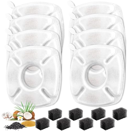 DzpKrka Katzenbrunnen Filter Ersatz - Haustier Trinkbrunnen Filterset | Ersatzfilter Für Hunde Und Katzen Mit Mehrstufiger Filtration DzpKrka Katzenbrunnen Filter Ersatz - Haustier Trinkbrunnen Filterset | Ersatzfilter Für Hunde Und Katzen Mit Mehrstufiger Filtration von DzpKrka