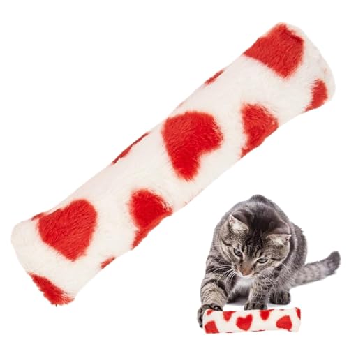 DzpKrka Katzenminze-Kissen für Katzen, interaktives Plüsch-Katzenspielzeug im Liebesstil, weiches beruhigendes Zubehör, Indoor-Kätzchen-Übung, Knistergeräusch-Spiel mit Rasselpapier für gelangweilte DzpKrka Katzenminze-Kissen für Katzen, interaktives Plüsch-Katzenspielzeug im Liebesstil, weiches beruhigendes Zubehör, Indoor-Kätzchen-Übung, Knistergeräusch-Spiel mit Rasselpapier für gelangweilte von DzpKrka