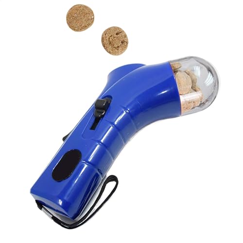 DzpKrka Leckerli-Spender für Hunde mit , Handheld-Haustier-Snack-Shooter, Futterkatapult, Haustier-Snack-Futterspender für lustiges Spielen, Kätzchen, Welpen, Training, Belohnungsspielzeug von DzpKrka
