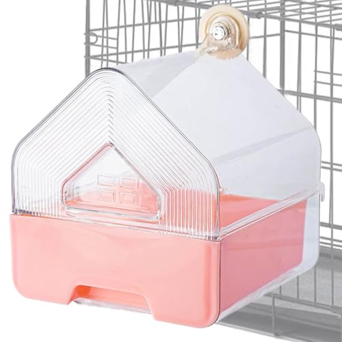 DzpKrka Vogelkäfig-Futterspender,Transparente Vogelbadewanne Zum Baden Und Duschen - Transparentes Vogelbad Für Wellensittiche Kanarienvögel Zebrafinken Nymphensittiche DzpKrka Vogelkäfig-Futterspender,Transparente Vogelbadewanne Zum Baden Und Duschen - Transparentes Vogelbad Für Wellensittiche Kanarienvögel Zebrafinken Nymphensittiche von DzpKrka