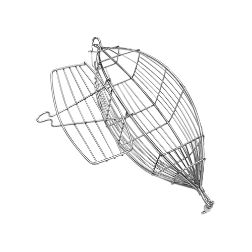 DzpKrka Wels Köderhalter, Futterautomat, Tragbarer Edelstahl Zubehörkorb Für Lockstoff Bodenköder Maden Riffbereich von DzpKrka