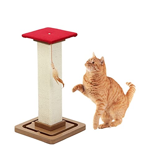 Sisal Kletterrahmen Katze Kratzbrett Spielzeug Schutz Möbel Katze Turm Katze Baum (Color : A) von Dzwyc