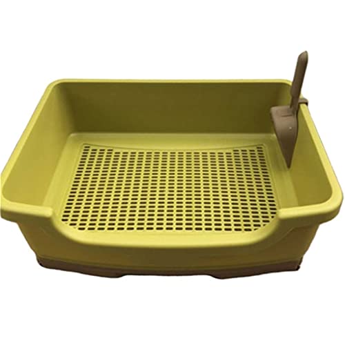 Tragbare Haustier-Toilette Easy Clean Dog Cat-Wurf-Box-Kunststoff-Training-WC-Wurf-Box-Bett-Bett-Bett (Color : C) von Dzwyc