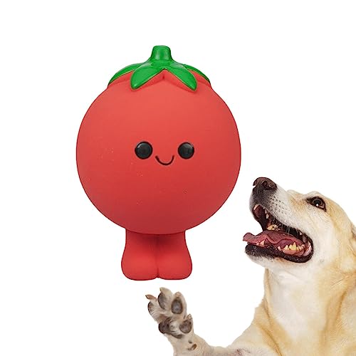EACTEL Hundespielzeug quietschend | Kauspielzeug für Welpen in Gemüseform | Latex-Spielzeug für große Haustiere, weiches interaktives Spielzeug, Apportierspielbälle, Spielzeug für kleine, mittelgroße von EACTEL