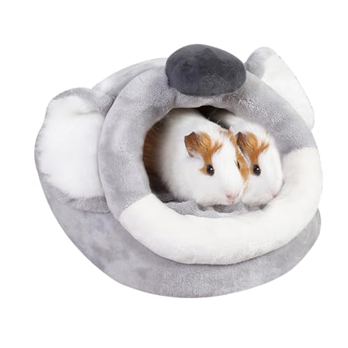 EAEDMY Meerschweinchen-Betthaus und Versteck für Ratten, Bartagamen, Igel, Frettchen zum Schlafen und Verstecken, Meerschweinchenkäfig, Zubehör, Lebensraumdekoration (XL, 4. Koala) von EAEDMY