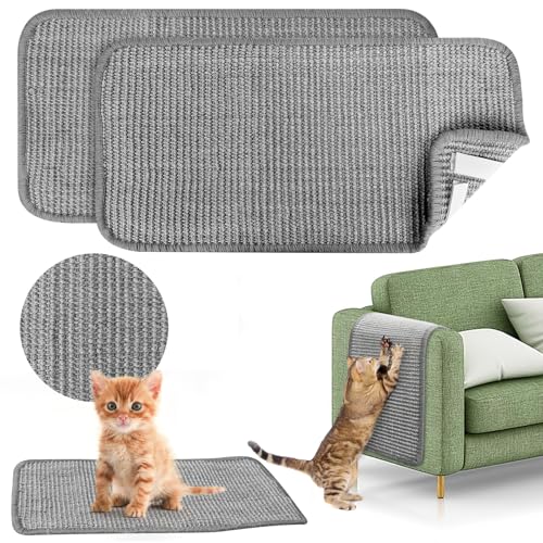 2 Stück Kratzmatte für Katzen, 50 x 25 cm Teppich für Katzen aus natürlichem Sisal, Rutschfester Kratzteppich für Katzen zum Schutz von Teppichen und Sofas, Kratzfeste Matten für Katzen 2 Stück Kratzmatte für Katzen, 50 x 25 cm Teppich für Katzen aus natürlichem Sisal, Rutschfester Kratzteppich für Katzen zum Schutz von Teppichen und Sofas, Kratzfeste Matten für Katzen von EAEVKPI