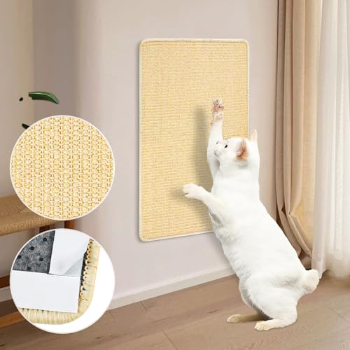 Kratzmatte für Katzen, 60 x 40 cm Kratzbaum für Katzen, aus natürlichem Sisal, Rutschfester Katzenteppich, kratzfester Teppich für Katzen Kratzmatte für Katzen, 60 x 40 cm Kratzbaum für Katzen, aus natürlichem Sisal, Rutschfester Katzenteppich, kratzfester Teppich für Katzen von EAEVKPI