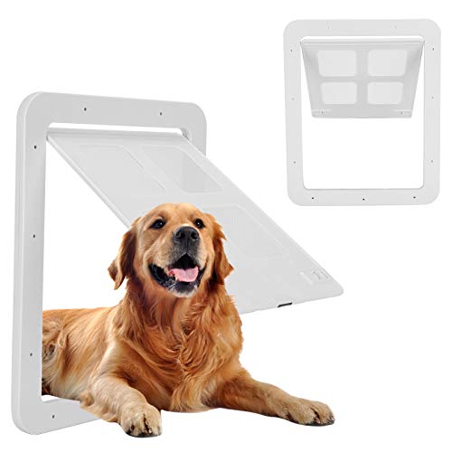 EALRIDV Haustierklappe für Fliegengittertür, Katzen und Hundeklappe mit Magnetverschluss, einfache Montage, geeignet für Balkon, Terrasse und Innentüren (S (283 x 180 mm / 11.14 x 7,09 Zoll)) von EALRIDV